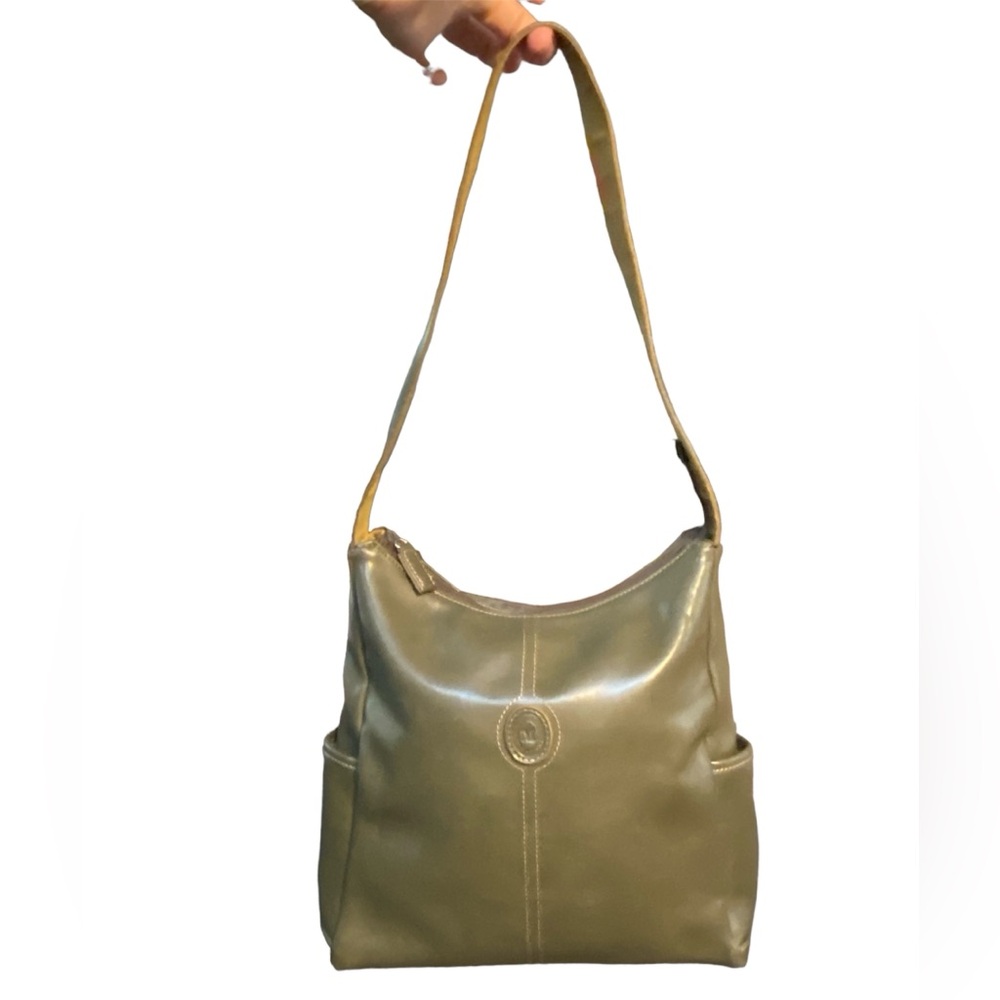 VINTAGE MONDANI Loden Green Hobo Crossbody Bag